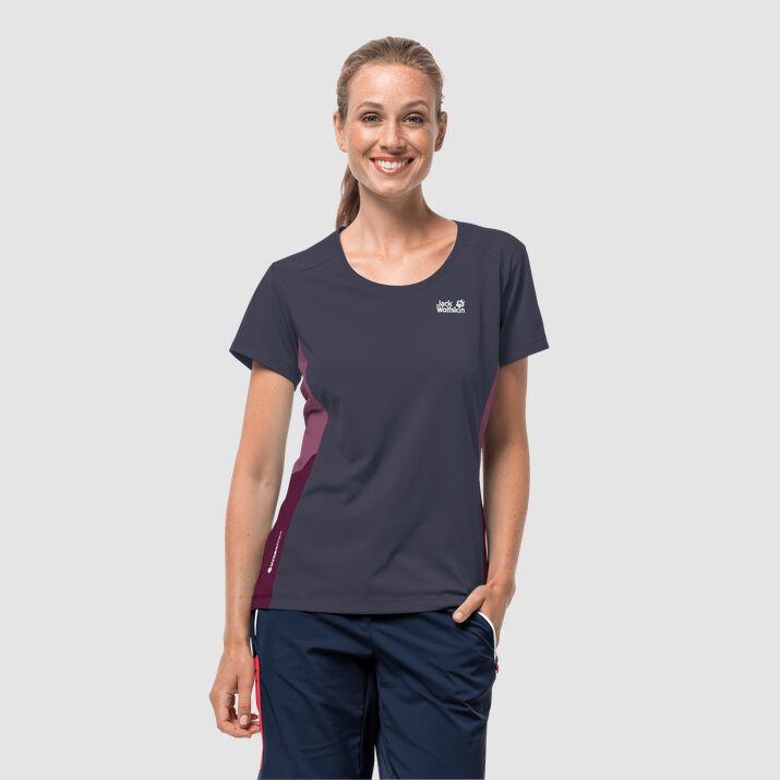 Jack Wolfskin Womens Narrows T-shirt Navy 269475GSP